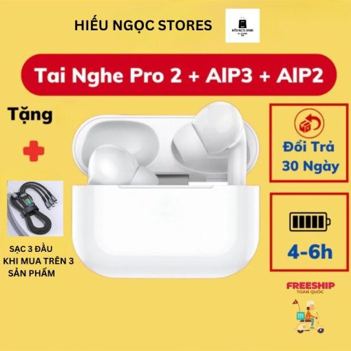 Tai Nghe Bluetooth Không Dây Cao Cấp Định Vị Đổi Tên Tự Động Kết Nối Cảm Ứng - Ảnh 2