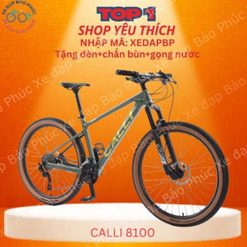[GIẢM 10%] Xe đạp thể thao CALLI 8100 khung carbon (Tặngđèn+chắnbùn+giá đỡ bình+lụcgiác) - Ảnh 2