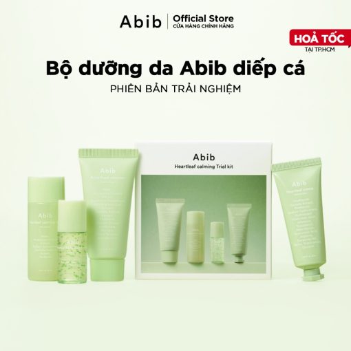 Bộ dưỡng da Abib diếp cá 4 món mini phiên bản trải nghiệm Heartleaf Calming Trial Kit - Ảnh 2