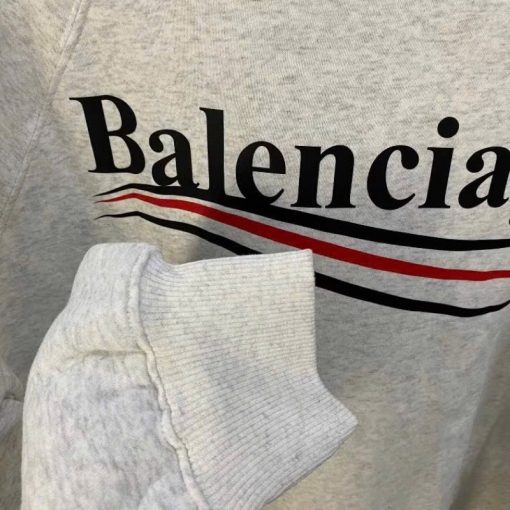 Áo Sweater Balen.ciagaSóng Nỉ Bông Cotton Dày Dặn Form Rộng Basic Phù hợp cho mùa đông - Ảnh 3