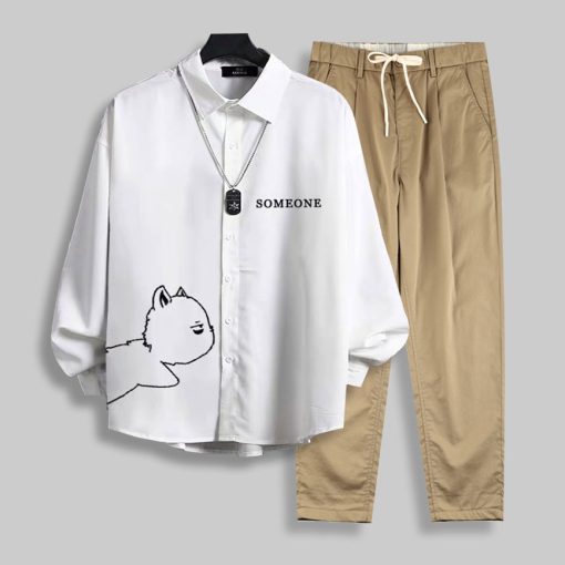 Bộ Quần Áo Nam Áo Sơ Mi Dài Tay Quần Kaki Basic Có Túi Trẻ Trung Thời Trang Zenkonu SO MI NAM 023 + QUAN NAM 060 - Ảnh 3