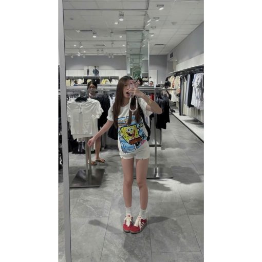 Áo Thun Xanh Navy Bọt Biển Form Unisex Chất Liệu Cotton 100% Cao Cấp Cực Xịn Thấm Hút Mồ Hôi - Ảnh 5