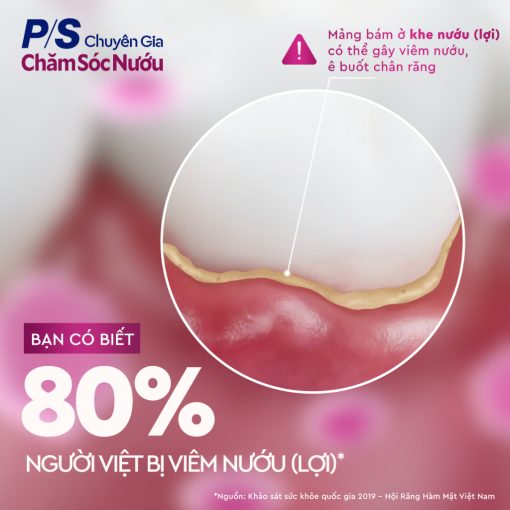 Bộ 3 kem đánh răng P/S Chuyên gia Chăm sóc nướu 100g hỗ trợ giúp nướu khỏe răng chắc, cải thiện sức khỏe nướu - Ảnh 5