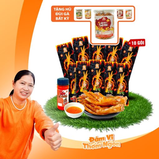 Combo Tri Ân : 10 chân gà + sốt nhỏ + tặng 1 hũ đùi gà- ĂN CÙNG BÀ TUYẾT - Ảnh 3