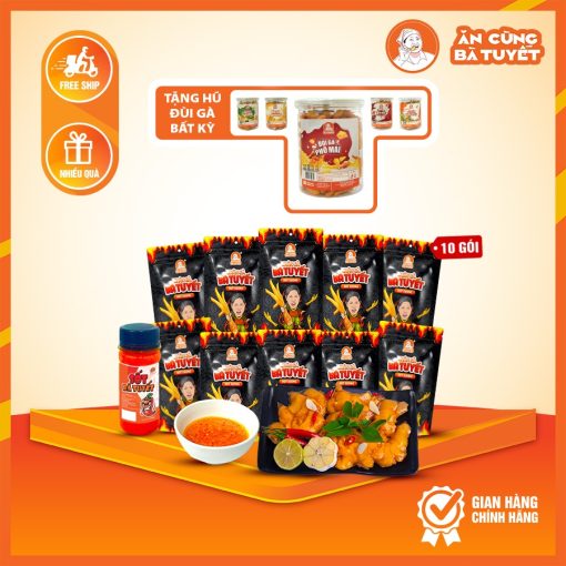 Combo Tri Ân : 10 chân gà + sốt nhỏ + tặng 1 hũ đùi gà- ĂN CÙNG BÀ TUYẾT - Ảnh 2