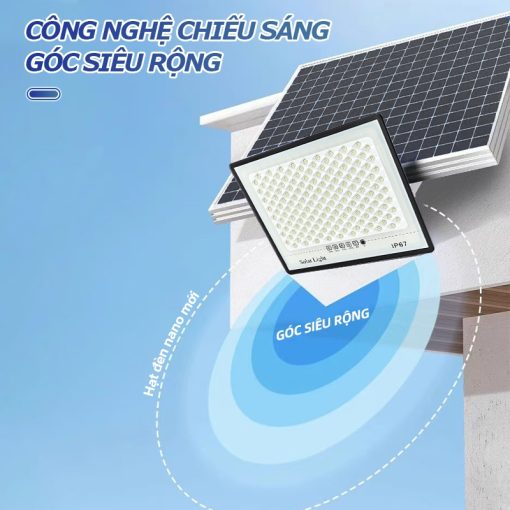 Đèn Năng Lượng Mặt Trời Chống Loá, ONR, Loại Đèn Led, 500W, Bộ Hai Cái, Bảo Hành 5 Năm - Ảnh 4
