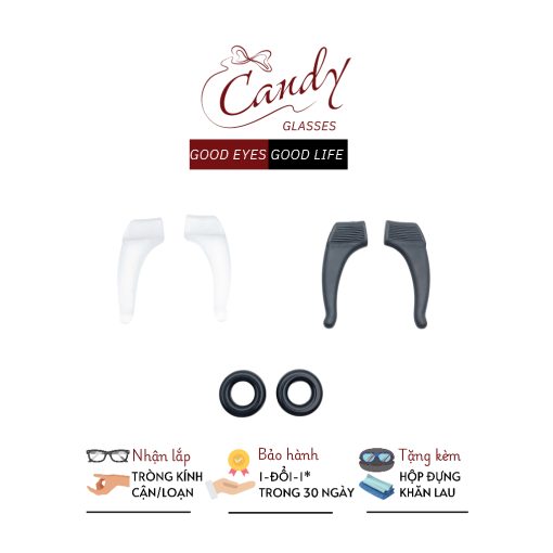 Bộ gài mắt kính silicon giữ kính chống rơi khi hoạt động mạnh – Kính mắt Candy - Ảnh 2