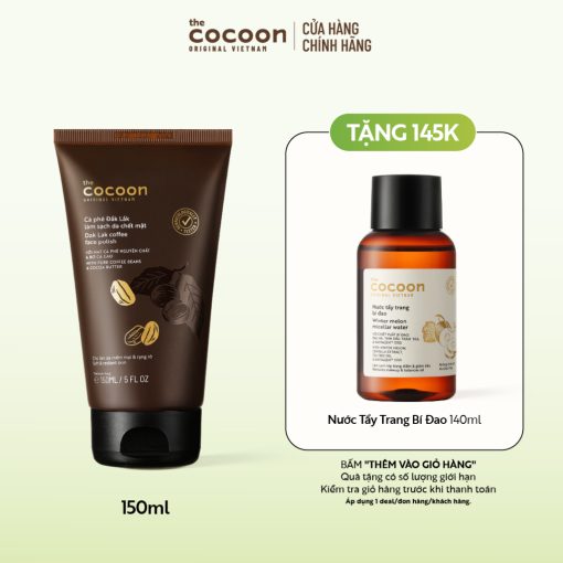 Tẩy da chết mặt cà phê Đắk Lắk Cocoon cho làn da mềm mại & rạng rỡ 150ml - Ảnh 2