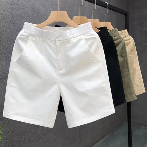 QUẦN SHORT KAKI QUẦN ĐÙI NAM GIÓ MEN&BASIC Cạp Nửa Chun Dáng Trẻ Trung Vải Mềm Mại Thoáng Mát Dãn - Ảnh 2