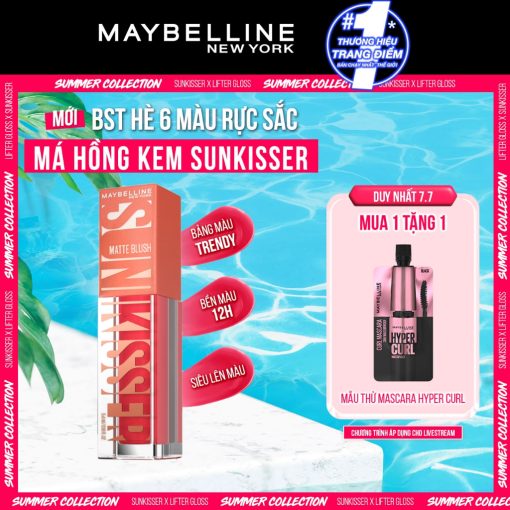 Má Hồng Kem Sunkisser Căng Mọng Bền Màu 12H Maybelline New York 4.7ml - Ảnh 2