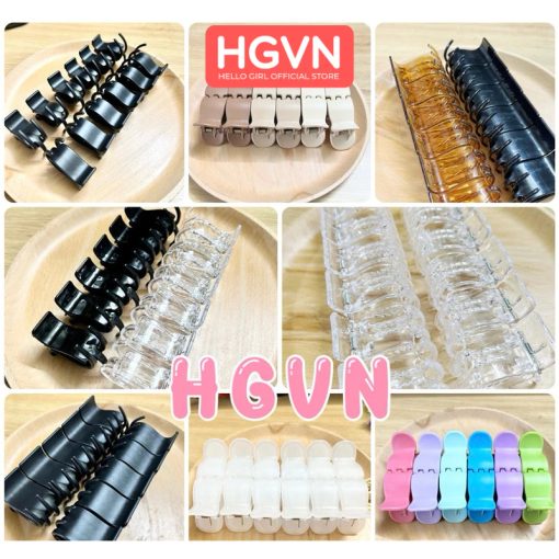 SET 12 Kẹp Càng Cua Nhựa Trong Suốt Cao Cấp - Ảnh 2