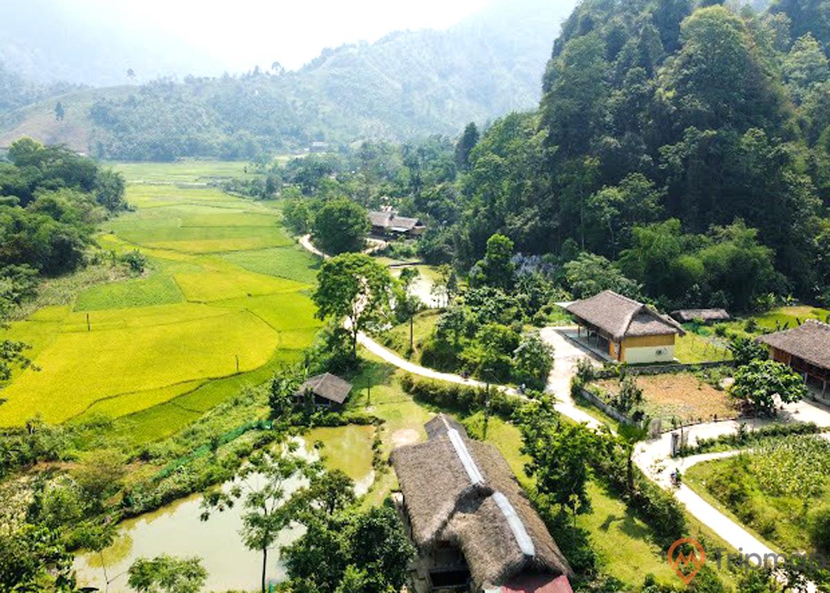 Mùa hè du khách hay ghé thăm làng Khun để tận hưởng cảnh quan xanh mát.