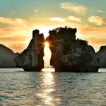 Một bức ảnh đẹp chụp Hòn Trống Mái, Vịnh Hạ Long
