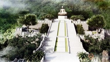 Bảo tượng Phật Hoàng Trần Nhân Tông giữa thiên nhiên Yên Tử