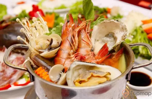 a bowl of seafood
