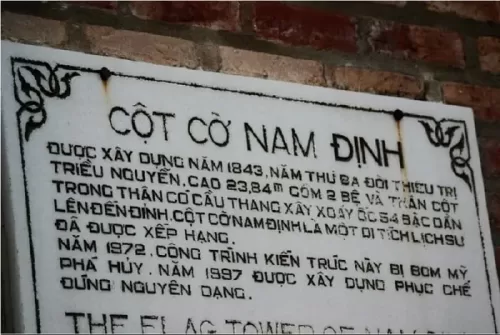 Tham quan Cột Cờ Nam Định chứng nhân lịch sử