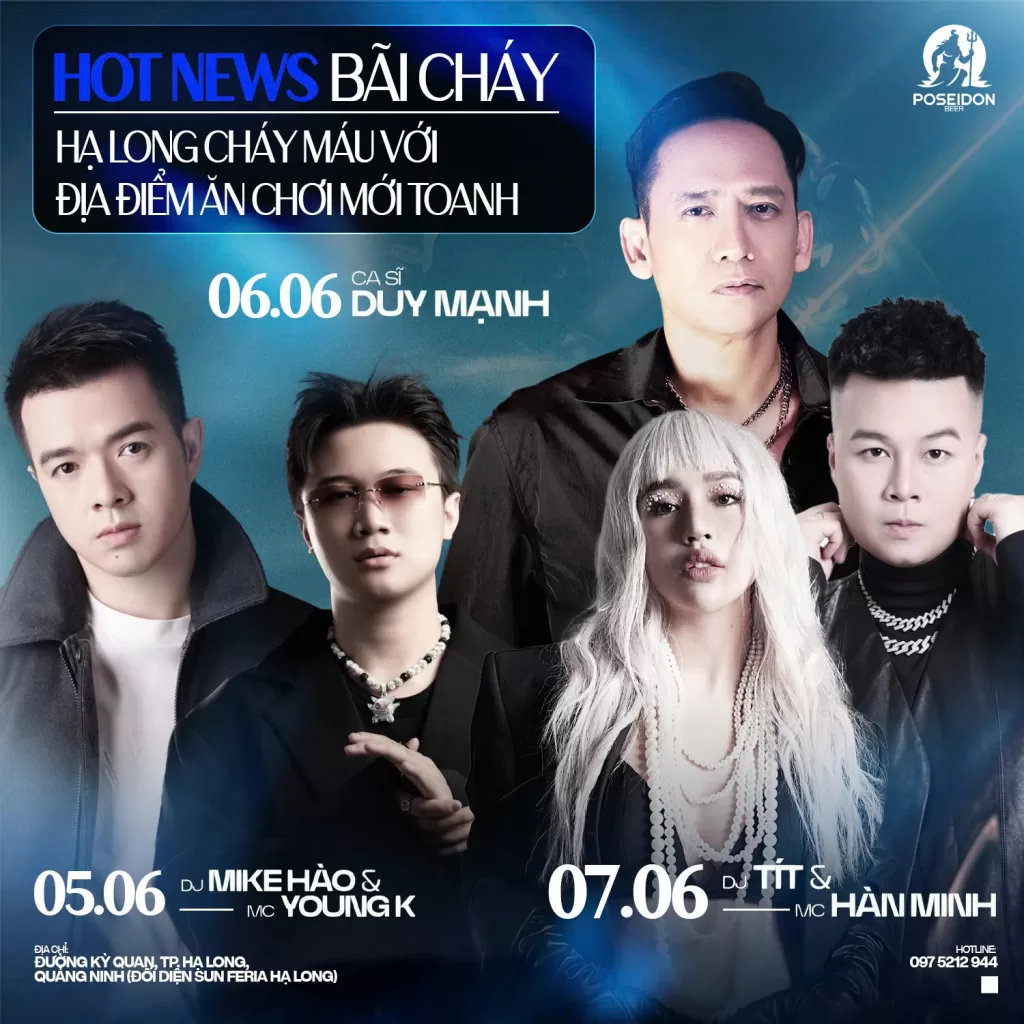 Dù bạn là du khách đang khám phá Hạ Long, hay người địa phương muốn tìm kiếm một địa chỉ giải trí mới lạ, Poseidon Beer Beach chắc chắn sẽ mang đến một đêm khó quên. Đây không chỉ là điểm uống bia, mà là một lễ hội đêm – nơi mọi giác quan đều được đánh thức.